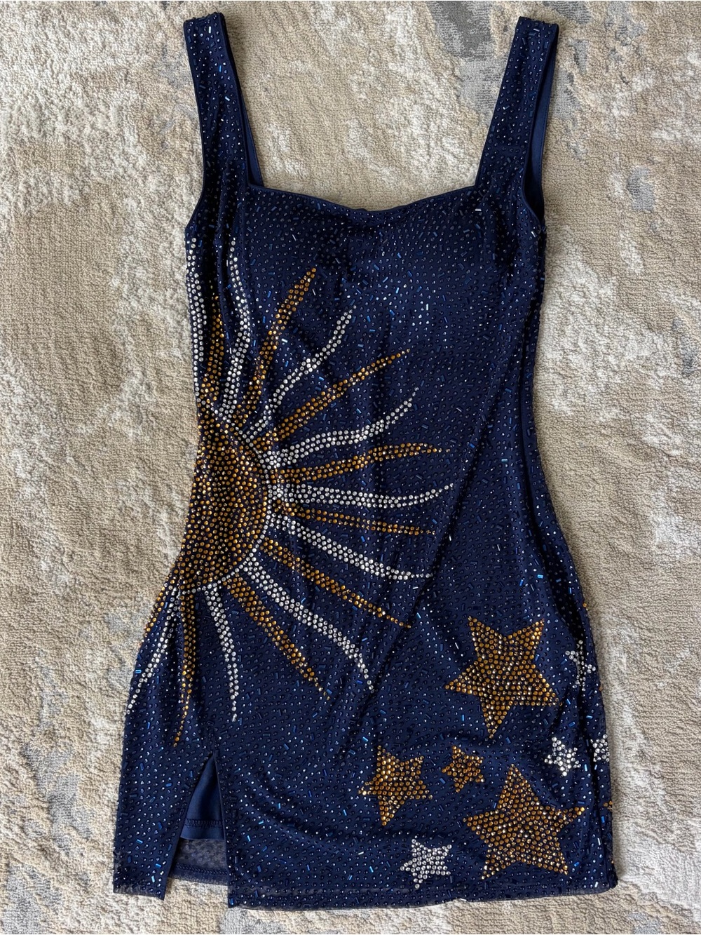 NWOT Windsor Arina Rhinestone Celestial Mini Dress